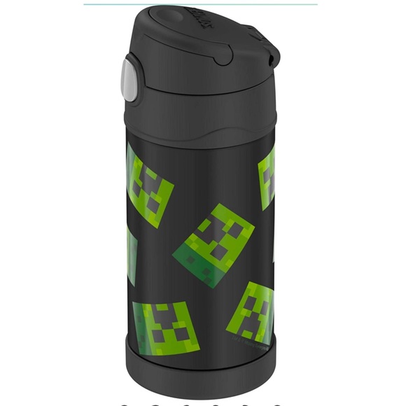 THERMOS MINECRAFT FUNTAINER 12 Ounce Stainless Steel Kids Straw Bottle - Picture 4 of 7